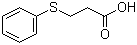 3-苯硫基丙酸分子结构 (CAS 5219-65-8)