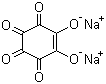 结构式 CAS# 523-21-7, 玫棕酸钠; 玫瑰红酸钠; 5,6-二羟基-5-环己烯-1,2,3,4-四酮二钠盐