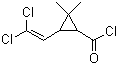结构式 CAS# 52314-67-7, 氯氰菊酰氯; DVDC; 3-(2,2二氯乙烯基)-2,2-二甲基环丙-1-甲酰氯
