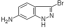 结构式 CAS# 52347-72-5, 6-氨基-3-溴-1H-吲唑