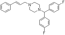Flunarizine molecular structure (CAS 52468-60-7)
