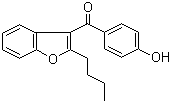 2-Butyl-3-(4-hydroxybenzoyl)benzofuran molecular structure (CAS 52490-15-0)