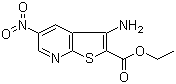 3-Amino-5-nitrothieno[2,3-b]pyridine-2-carboxylic acid ethyl ester molecular structure (CAS 52505-43-8)