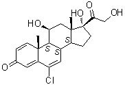 氯泼尼醇分子结构 (CAS 5251-34-3)