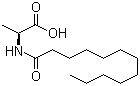 结构式 CAS# 52558-74-4, N-月桂酰基-L-丙氨酸