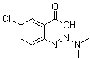5-Chloro-2-(3,3-dimethyl-1-triazen-1-yl)benzoic acid molecular structure (CAS 52570-58-8)