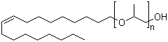 Polypropylene glycol oleyl ether molecular structure (CAS 52581-71-2)