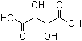 结构式 CAS# 526-83-0, 酒石酸; 2,3-二羟基丁二酸