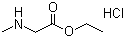 Ethyl sarcosinate hydrochloride molecular structure (CAS 52605-49-9)