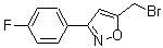5-溴甲基-3-(4-氟苯基)异噁唑分子结构 (CAS 5262-25-9)