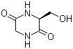 structure of CAS# 52661-98-0, Cyclo(glycyl-L-seryl);Cyclo(-Gly-Ser); (3S)-3-(Hydroxymethyl)-2,5-piperazinedione