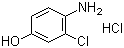4-Amino-3-chlorophenol hydrochloride molecular structure (CAS 52671-64-4)