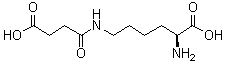 N6-(3-Carboxy-1-oxopropyl)-L-lysine molecular structure (CAS 52685-16-2)