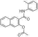 3-(Acetyloxy)-N-(2-methylphenyl)-2-naphthalenecarboxamide molecular structure (CAS 528-66-5)