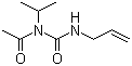 结构式 CAS# 528-92-7, 烯丙基异丙基乙酰脲
