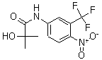 structure of CAS# 52806-53-8, Hydroxyflutamide;2-Hydroxyflutamide; Hydroxyniphtholide; Sch 16423; 2-Hydroxy-2-methyl-N-[4-nitro-3-(trifluoromethyl)phenyl]propanamide