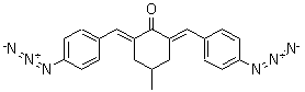 结构式 CAS# 5284-79-7, 2,6-双(4-叠氮亚苄基)-4-甲基环己酮