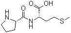 structure of CAS# 52899-08-8, L-Prolyl-L-methionine