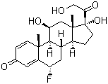 结构式 CAS# 53-34-9, 氟泼尼龙; 6alpha-氟泼尼龙