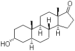 structure of CAS# 53-41-8, Androsterone;3alpha-Hydroxy-5alpha-androstan-17-one; cis-Androsterone; Androstan-3a-ol-17-one; 3a-Hydroxy-5a-androstan-17-one