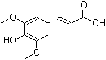 结构式 CAS# 530-59-6, 芥子酸; 3,5-二甲氧基-4-羟基肉桂酸