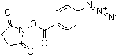 结构式 CAS# 53053-08-0, 琥珀酰亚胺基 4-叠氮基苯甲酸酯
