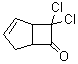 structure of CAS# 5307-99-3, 7,7-Dichlorobicyclo[3.2.0]hept-2-en-6-one;NSC 116987