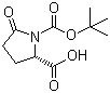 N-Boc-L-pyroglutamic acid molecular structure (CAS 53100-44-0)
