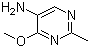 4-Methoxy-2-methyl-5-pyrimidinamine molecular structure (CAS 53135-45-8)