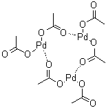 structure of CAS# 53189-26-7, Palladium acetate trimer;Hexakis(acetato)tripalladium; Palladium diacetate trimer; Tris(diacetatopalladium)