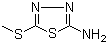 2-Amino-5-methylthio-1,3,4-thidiazole molecular structure (CAS 5319-77-7)