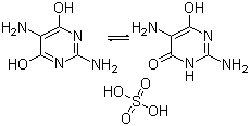 2,5-Diamino-4,6-pyrimidinediol sulfate (2:1) (salt) molecular structure (CAS 5325-00-8)