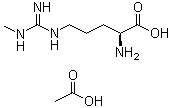 N5-[Imino(methylamino)methyl]-L-ornithine monoacetate molecular structure (CAS 53308-83-1)