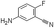 structure of CAS# 53312-81-5, 5-Amino-2-fluorobenzonitrile;3-Cyano-4-fluoroaniline