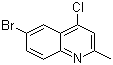 6-Bromo-4-chloro-2-methylquinoline molecular structure (CAS 53364-85-5)