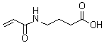 structure of CAS# 53370-87-9, 4-Acrylamidobutanoic acid;4-Acrylamidobutyric acid; N-Acryloyl-4-aminobutyric acid; NSC 288739; gamma-(Acryloylamino)butyric acid