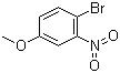 structure of CAS# 5344-78-5, 4-Bromo-3-nitroanisole;1-Bromo-4-methoxy-2-nitrobenzene