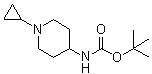 (1-Cyclopropylpiperidin-4-yl)-carbamic acid tert-butyl ester molecular structure (CAS 534595-68-1)