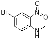 结构式 CAS# 53484-26-7, N-甲基-4-溴-2-硝基苯胺