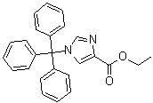 结构式 CAS# 53525-60-3, 1-三苯甲基-1H-咪唑-4-羧酸乙酯