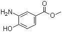 结构式 CAS# 536-25-4, 3-氨基-4-羟基苯甲酸甲酯