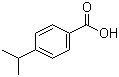 结构式 CAS# 536-66-3, 4-异丙基苯甲酸; 对异丙基苯甲酸