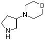 structure of CAS# 53617-37-1, 4-(3-Pyrrolidinyl)morpholine;4-Pyrrolidin-3-ylmorpholine