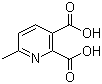 结构式 CAS# 53636-70-7, 6-甲基吡啶-2,3-二羧酸