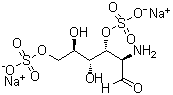 2-Amino-2-deoxy-D-glucose 3,6-bis(hydrogen sulfate) disodium salt molecular structure (CAS 536741-53-4)