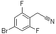 structure of CAS# 537033-52-6, 4-Bromo-2,6-difluorobenzeneacetonitrile;(4-Bromo-2,6-difluorophenyl)acetonitrile; 2,6-Difluoro-4-bromobenzyl cyanide
