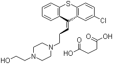 Zuclopenthixol succinate molecular structure (CAS 53772-83-1)