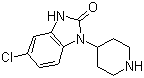 结构式 CAS# 53786-28-0, 5-氯-1,3-二氢-1-(4-哌啶基)-2H-苯并咪唑-2-酮