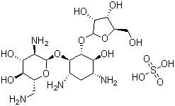 Ribostamycin sulfate molecular structure (CAS 53797-35-6)