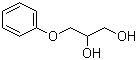 structure of CAS# 538-43-2, 3-Phenoxy-1,2-propanediol